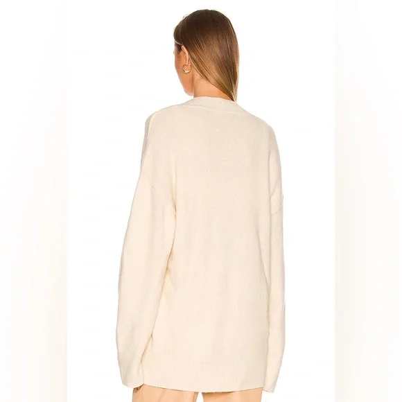 Camila Coelho Trista Oversized Cardigan in Ivory - Picture 3 of 5